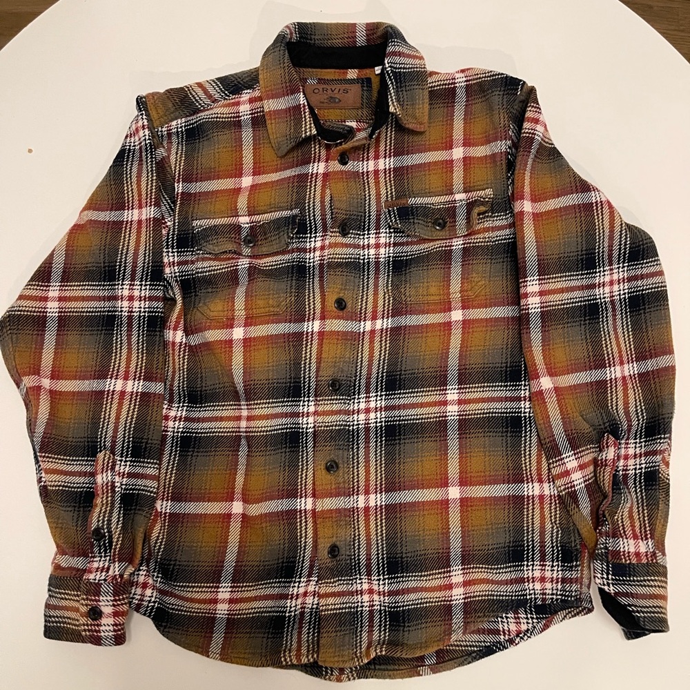 Orvis Plaid Shirt Jacket - Black, Red, Yellow